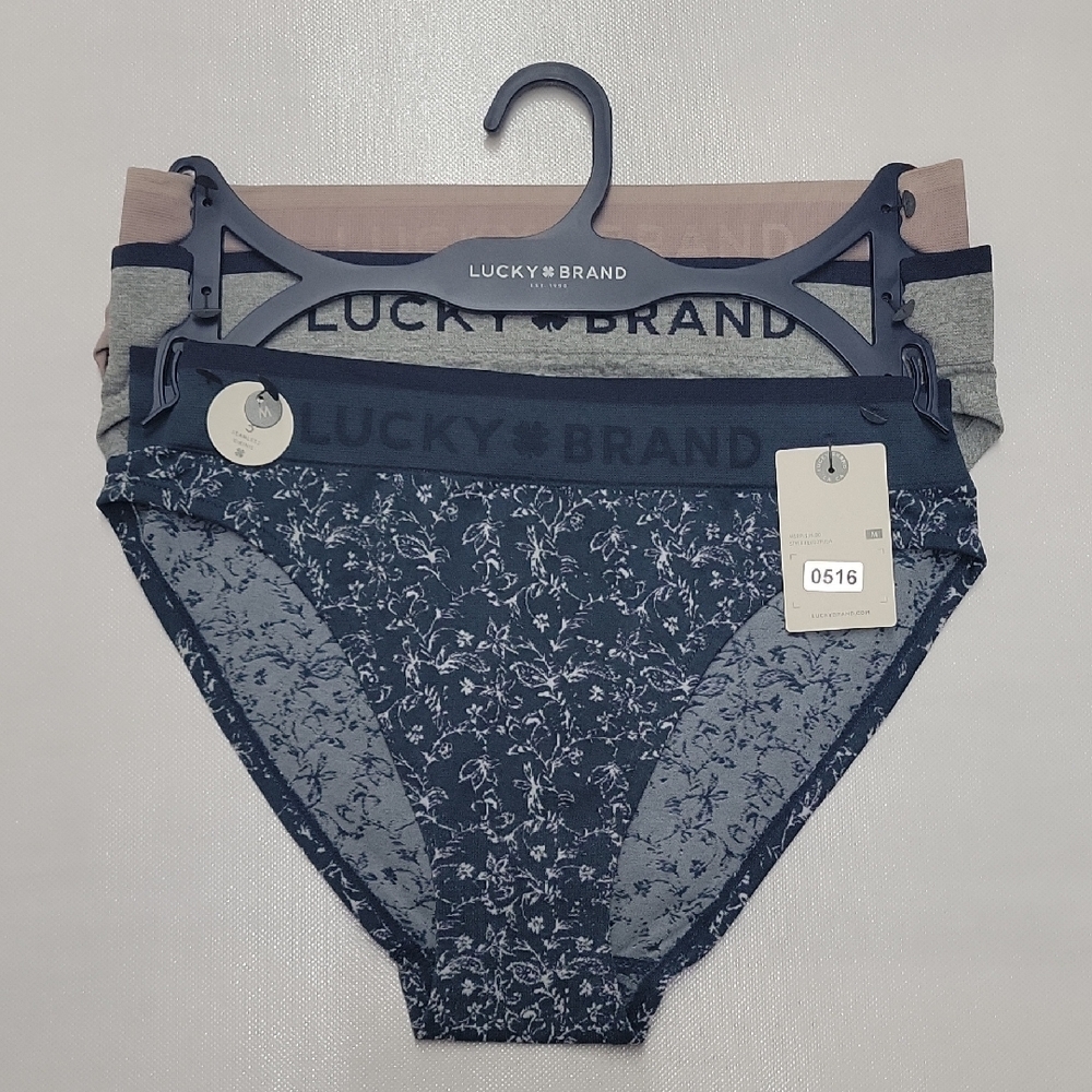 Lucky Brand Women's Underwear Set - Blue, Gray, Brown
